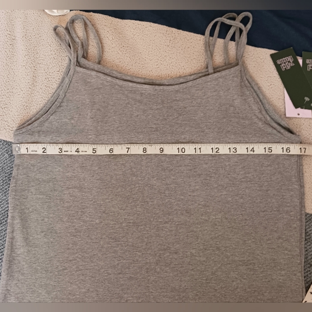 Wild Fable Set Of 3 NWT Gray Cami Tops - Picture 5 of 7